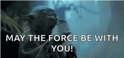Yoda Saying May The Force Be With You GIF