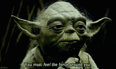Yoda Saying You Must Feel The Force GIF