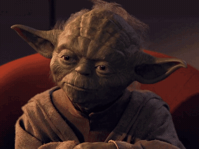 Yoda Says Brings Total Obliteration GIF