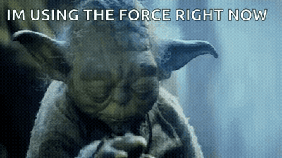 Yoda Smoking Cigarette Saying Im Using The Force GIF
