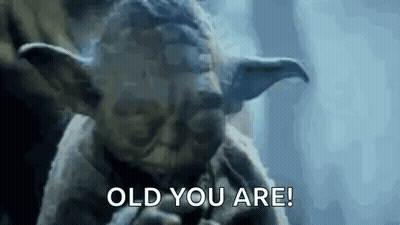 Yoda Smoking Cigarette Saying Old You Are GIF