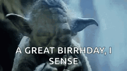 Yoda Star Wars Happy Great Birthday GIF