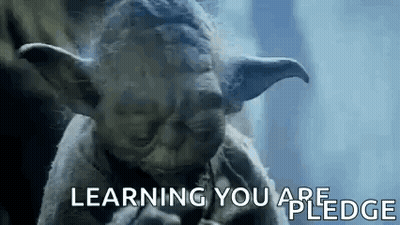 Yoda Statue Learning You Are Pledge GIF