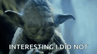 Yoda Statue Saying Interesting I Did Not GIF