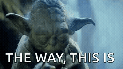 Yoda Statue Smoking Cigarette Saying The Way GIF