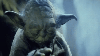 Yoda Statue Smoking Pipe GIF