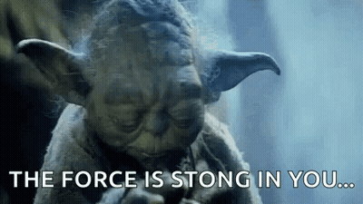 Yoda Statue The Force Is Strong In You GIF