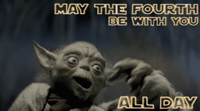 Yoda Wishing May The Fourth GIF