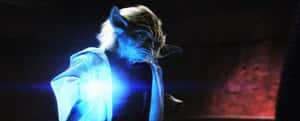 Yoda With Blue Light GIF