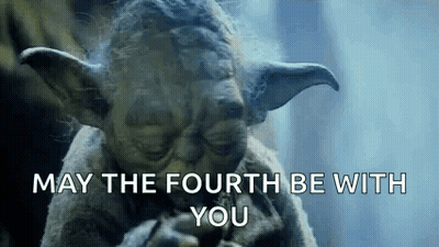 Yoda With May The Fourth Be With You GIF