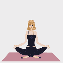 Yoga Meditation Zen Girl GIF