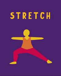 Yoga Pilates Animation Stretch Lunge GIF