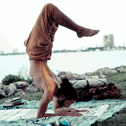 Yoga Scorpion Pose Boy GIF