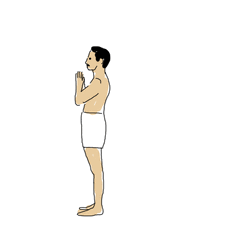 Yoga Sun Salutation Cartoon GIF