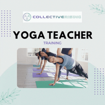 Yoga Teacher Training Group Doing Poses GIF