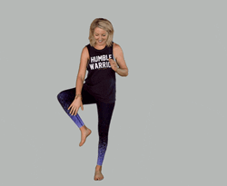 Yoga Tree Pose Girl GIF