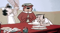 Yogi Bear Bread Smash GIF