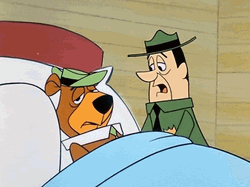 Yogi Bear Feeling Sick GIF