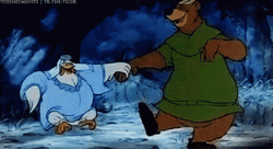 Yogi Bear Lady Kluck Dancing GIF
