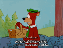 Yogi Bear The Simpsons I'm Smarter GIF