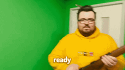 Yogscast Cocking The Gun Ready To Go GIF