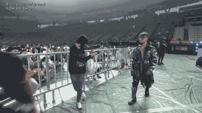 Yoh Vs Sho Written On Shirt GIF