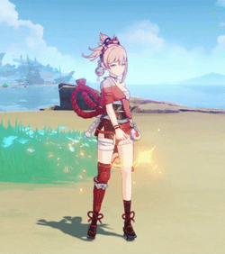 Yoimiya Firework Idle Animation GIF