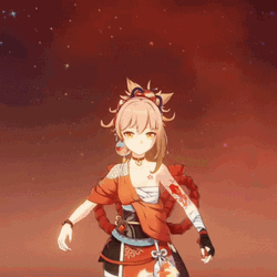 Yoimiya Hands On Hips GIF