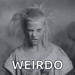 Yolandi Visser Black And White Weirdo Face GIF