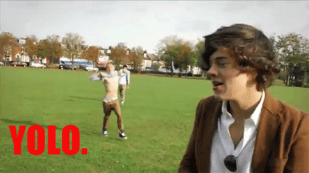 Yolo One Direction Harry Running Niall GIF