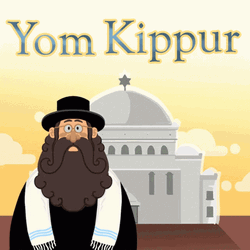 Yom Kippur Greetings Holiest Day Judaism Gut Yontif GIF