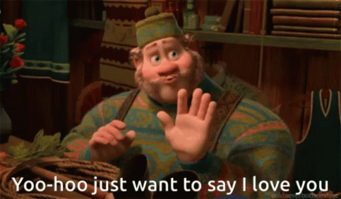 Yoo-Hoo I Love You Cartoon GIF
