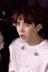 Yoongi Funny Face GIF