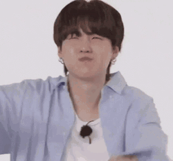Yoongi Pointing Finger GIF