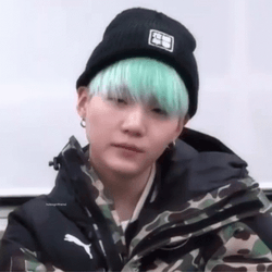 Yoongi Suga Laughing GIF