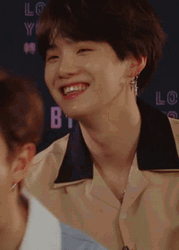 Yoongi Wide Smile GIF