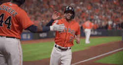 Yordan Alvarez High Five Jose Altuve GIF