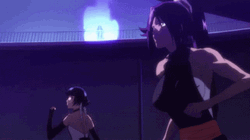 Yoruichi Soifon Join Forces Bleach Anime GIF