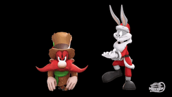Yosemite Sam Christmas Theme GIF