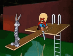 Yosemite Sam Falling GIF