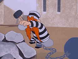 Yosemite Sam Hammering GIF