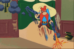 Yosemite Sam Shooting Places GIF