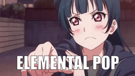 Yoshiko Manifesting Elemental Pop GIF