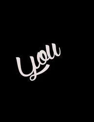 You  And I Cursive Typography GIF