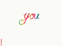 You Are Amazing Colorful Cursive And Bold Text GIF