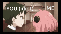 You Are An Idiot Anime Anya Punch GIF