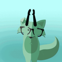 You Are Awesome Mint Fox GIF