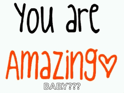 You Are Beautiful Baby Sign In Green GIF