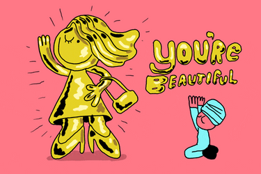 You Are Beautiful Lil Peanuts GIF