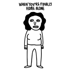 You Are Finally At Home Alone Animation GIF